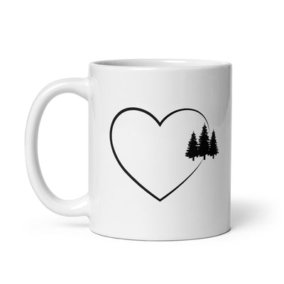 Heart 2 And Trees - Tasse camping 11oz