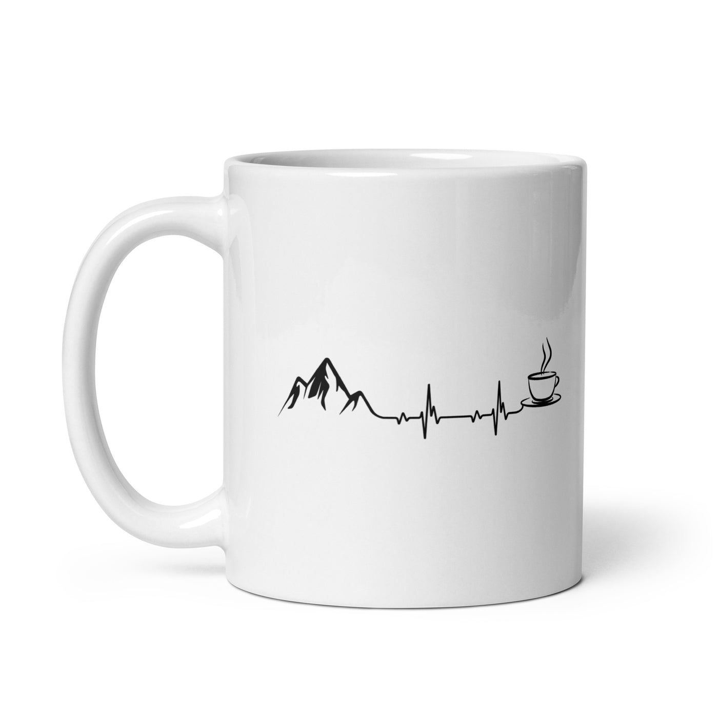 Herzschlag - Berge Und Kaffee - Tasse berge 11oz