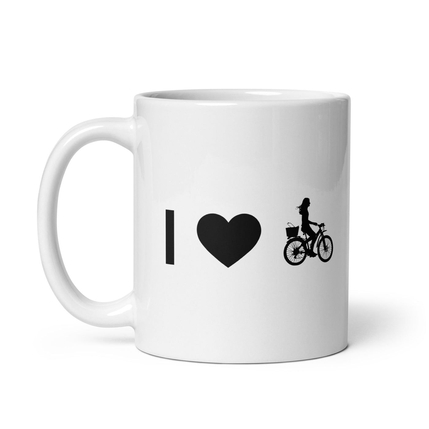 I Heart And Female Cycling - Tasse fahrrad 11oz