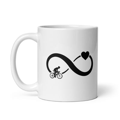Infinity Heart And Cycling 1 - Tasse fahrrad 11oz