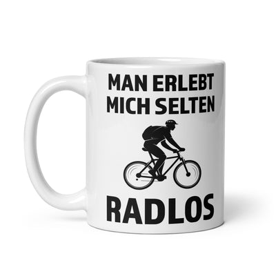 Man Erlebt Mich Selten Radlos - Tasse fahrrad mountainbike 11oz