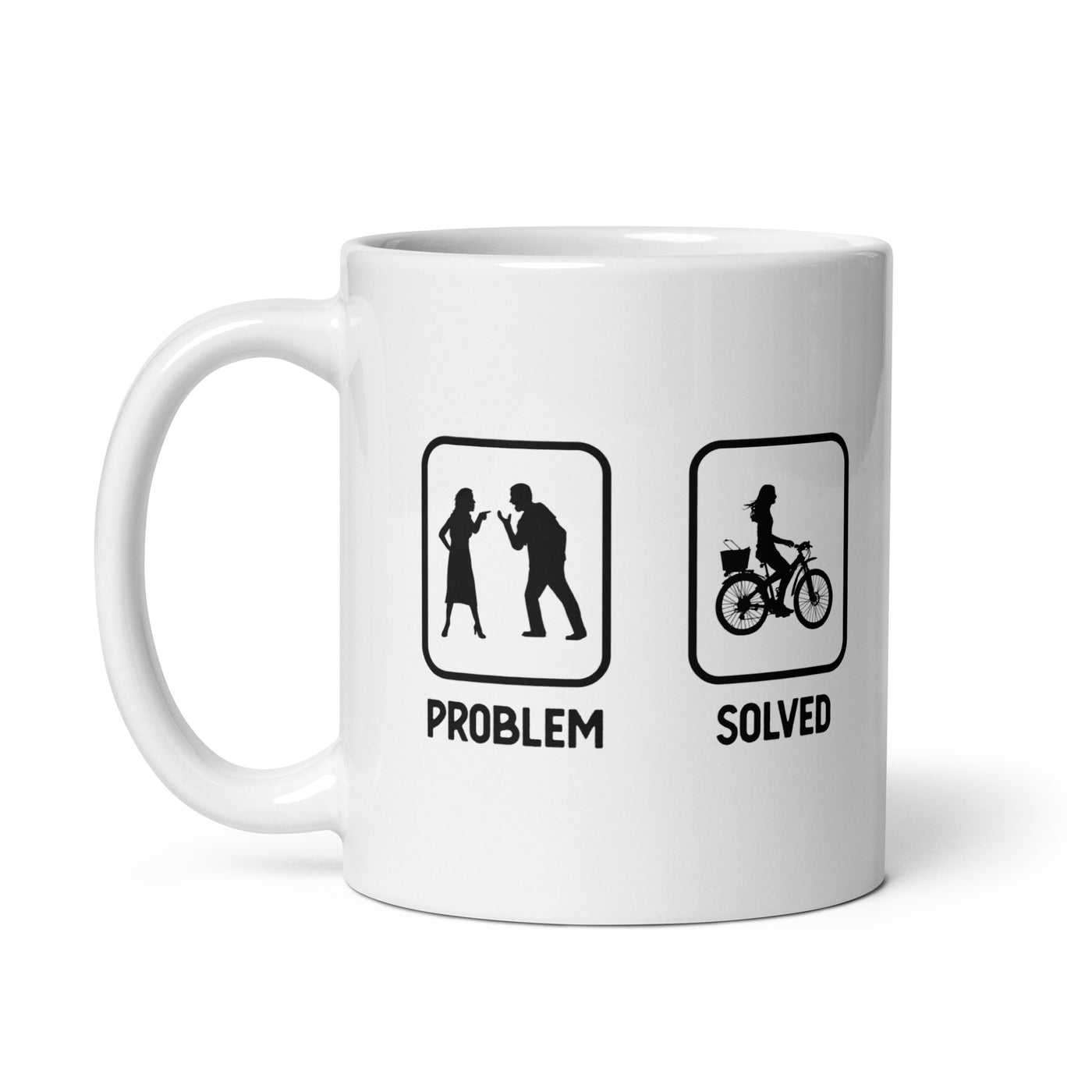 Problem Solved - Female Cycling - Tasse fahrrad 11oz