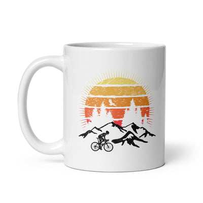 Radfahrer Und Sonne Vintage - Tasse fahrrad mountainbike 11oz