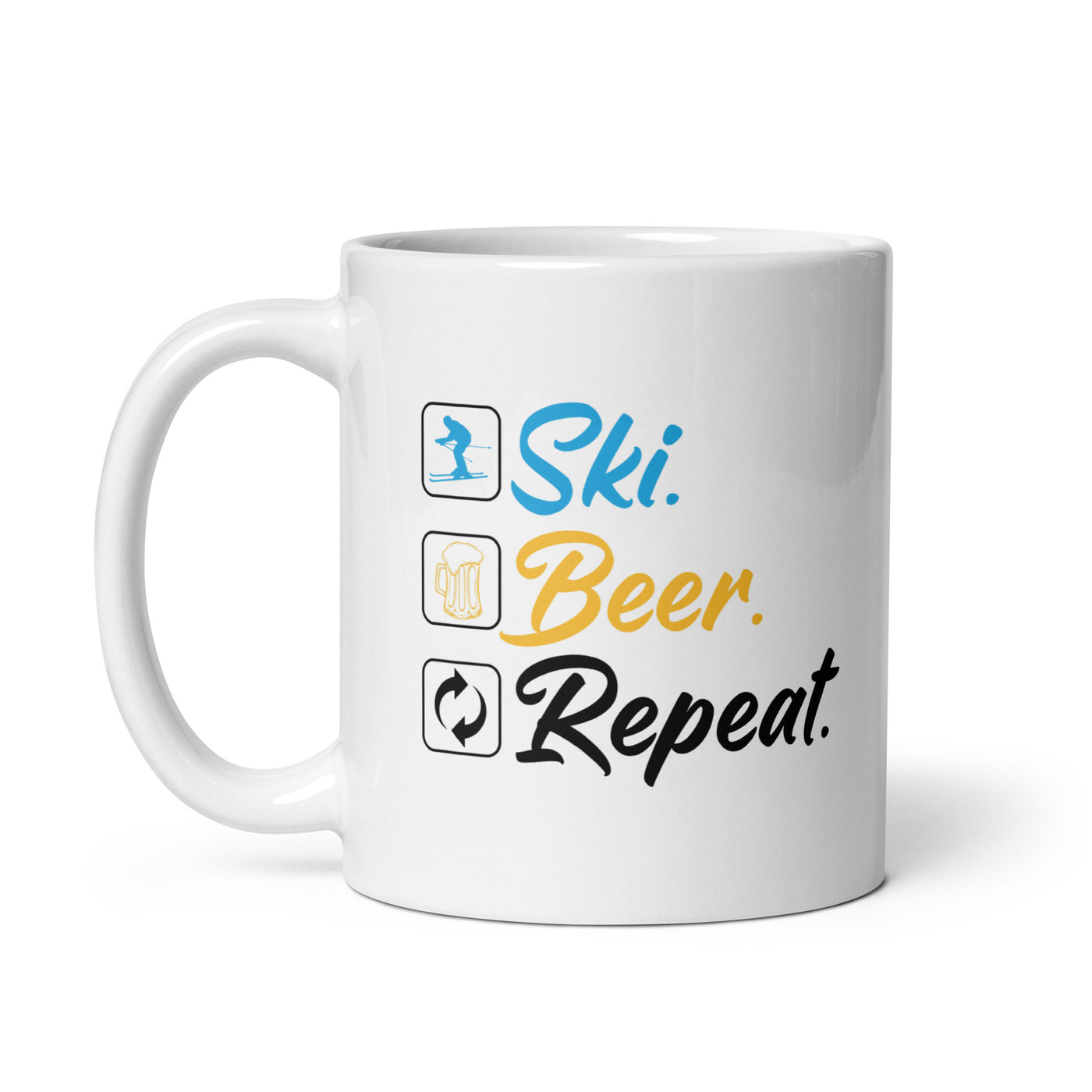 Ski. Beer. Repeat. - (S.K) - Tasse klettern 11oz
