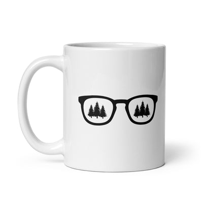 Sunglasses And Trees - Tasse camping 11oz