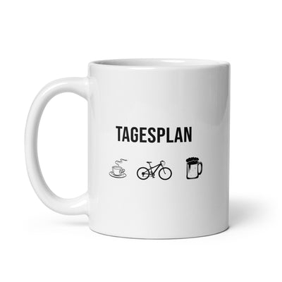Tagesplan Kaffee, Fahrrad Und Bier - Tasse fahrrad mountainbike 11oz