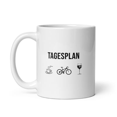 Tagesplan Kaffee, Fahrrad Und Wein - Tasse fahrrad mountainbike 11oz
