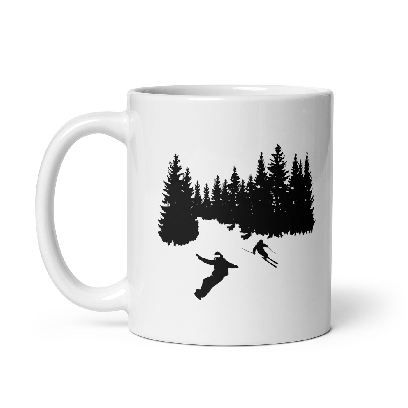 Trees - Snowboarding - Skiing - Tasse ski 11oz