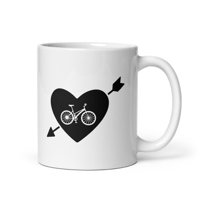 Arrow Heart And Cycling - Tasse fahrrad