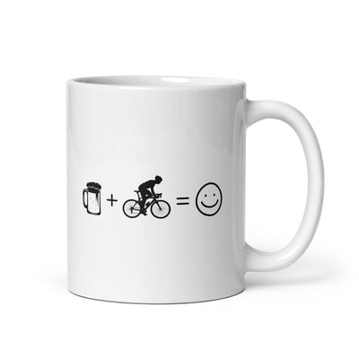 Beer Smile Face And Cycling 1 - Tasse fahrrad