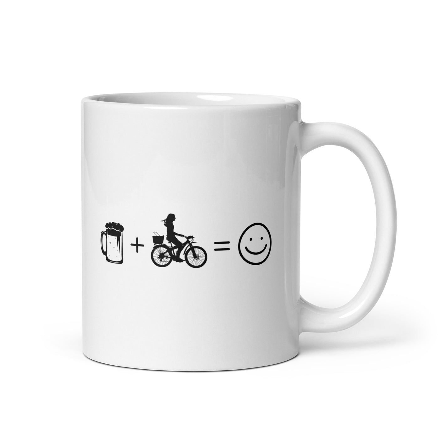 Beer Smile Face And Cycling 2 - Tasse fahrrad