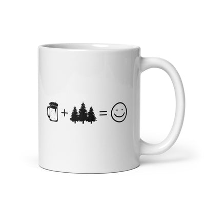 Beer Smile Face And Tree - Tasse camping