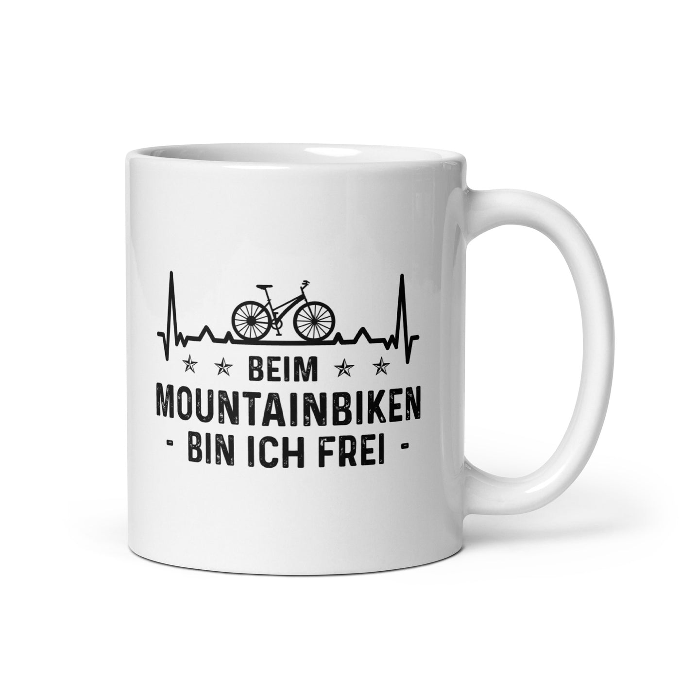 Beim Mountainbiken Bin Ich Frel 1 - Tasse fahrrad