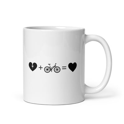 Broken Heart Heart And Cycling - Tasse fahrrad
