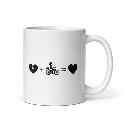 Broken Heart Heart And Cycling 2 - Tasse fahrrad