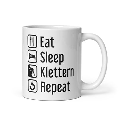 Eat Sleep Klettern Repeat - Tasse klettern