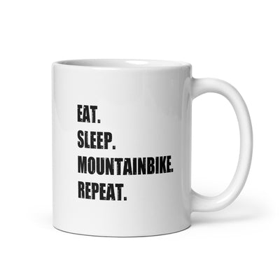 Eat Sleep Mountainbike Repeat - Tasse mountainbike
