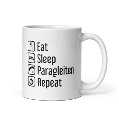 Eat Sleep Paragleiten Repeat - Tasse berge