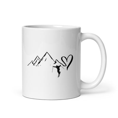 Heart - Mountain - Skiing - Tasse ski