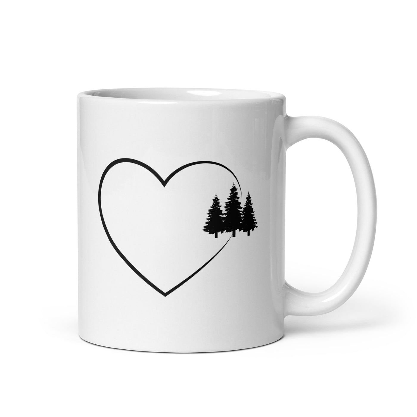 Heart 2 And Trees - Tasse camping
