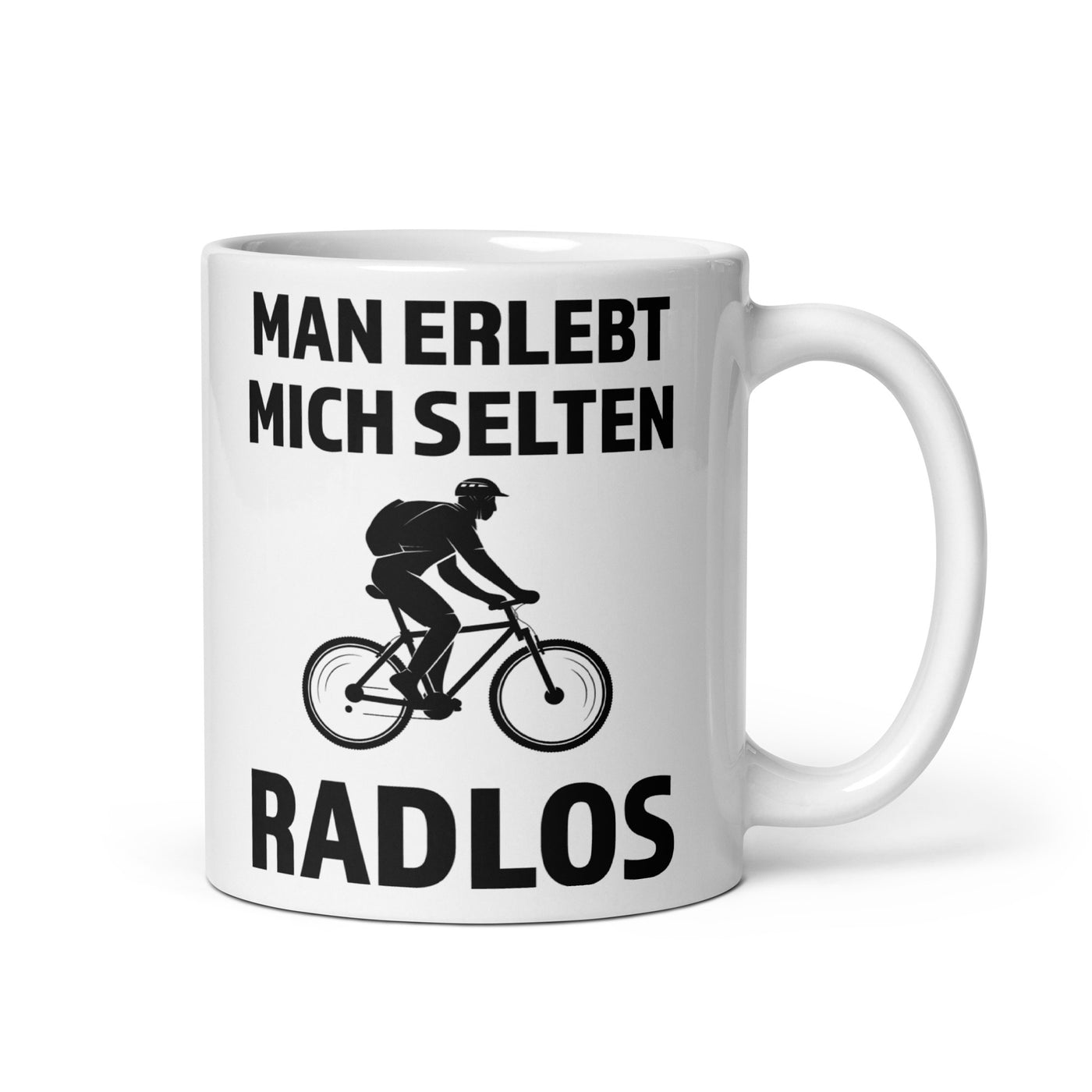 Man Erlebt Mich Selten Radlos - Tasse fahrrad mountainbike