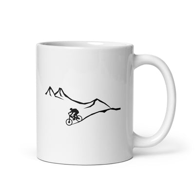 Mountain - Curve Line - Cycling - Tasse fahrrad