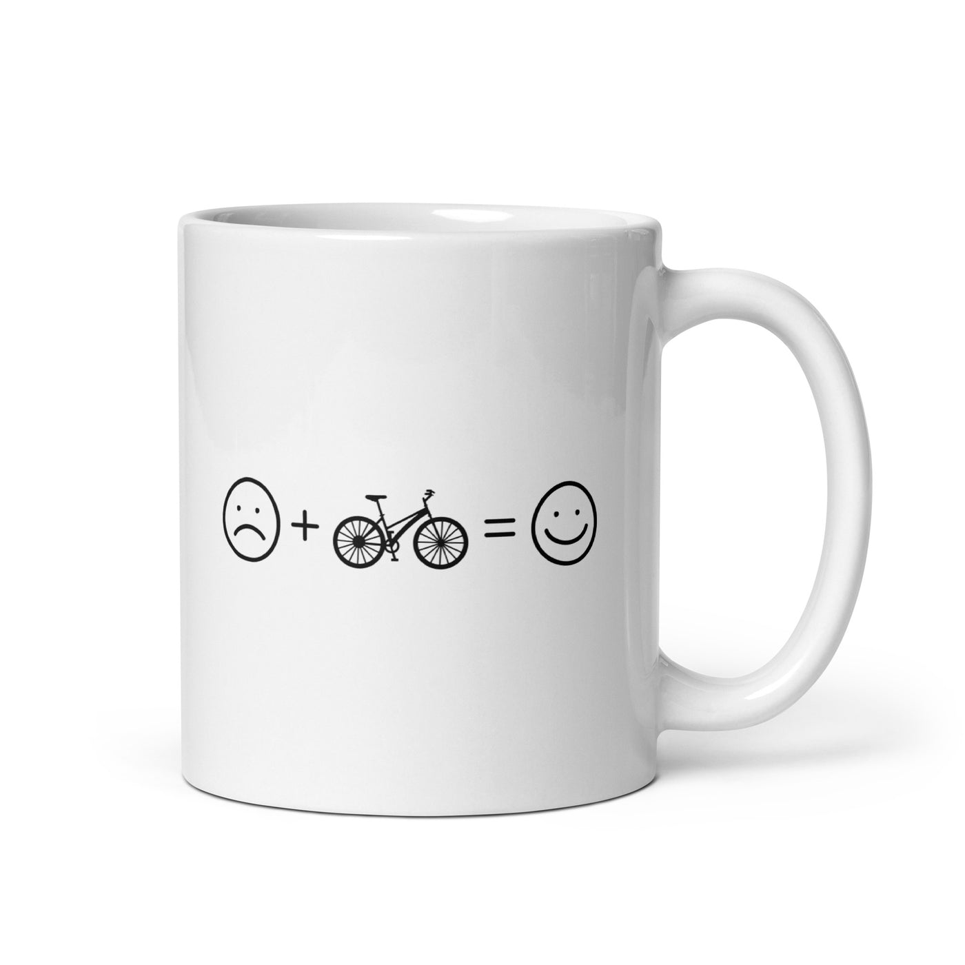 Smile Face And Bicycle - Tasse fahrrad