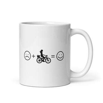 Smile Face And Cycling - Tasse fahrrad