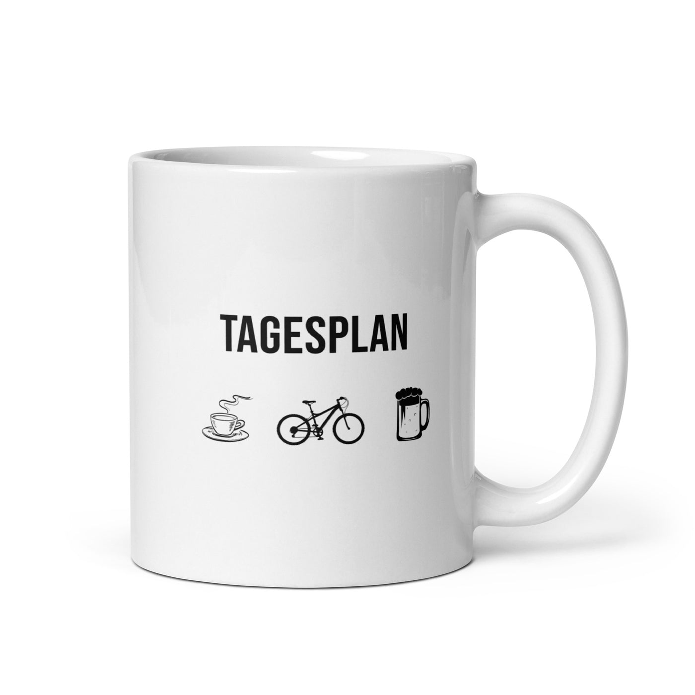 Tagesplan Kaffee, Fahrrad Und Bier - Tasse fahrrad mountainbike