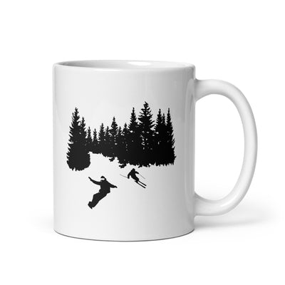 Trees - Snowboarding - Skiing - Tasse ski