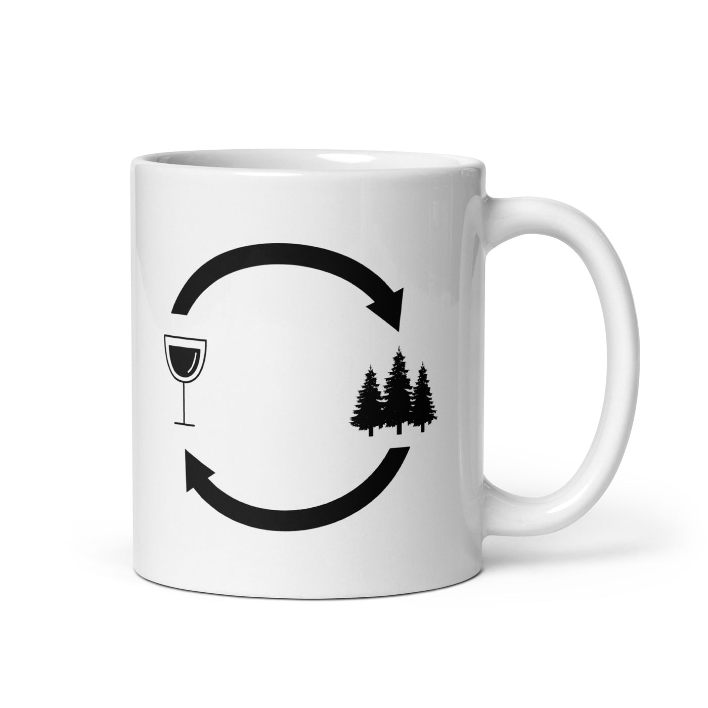 Wine Loading Arrows And Tree - Tasse camping