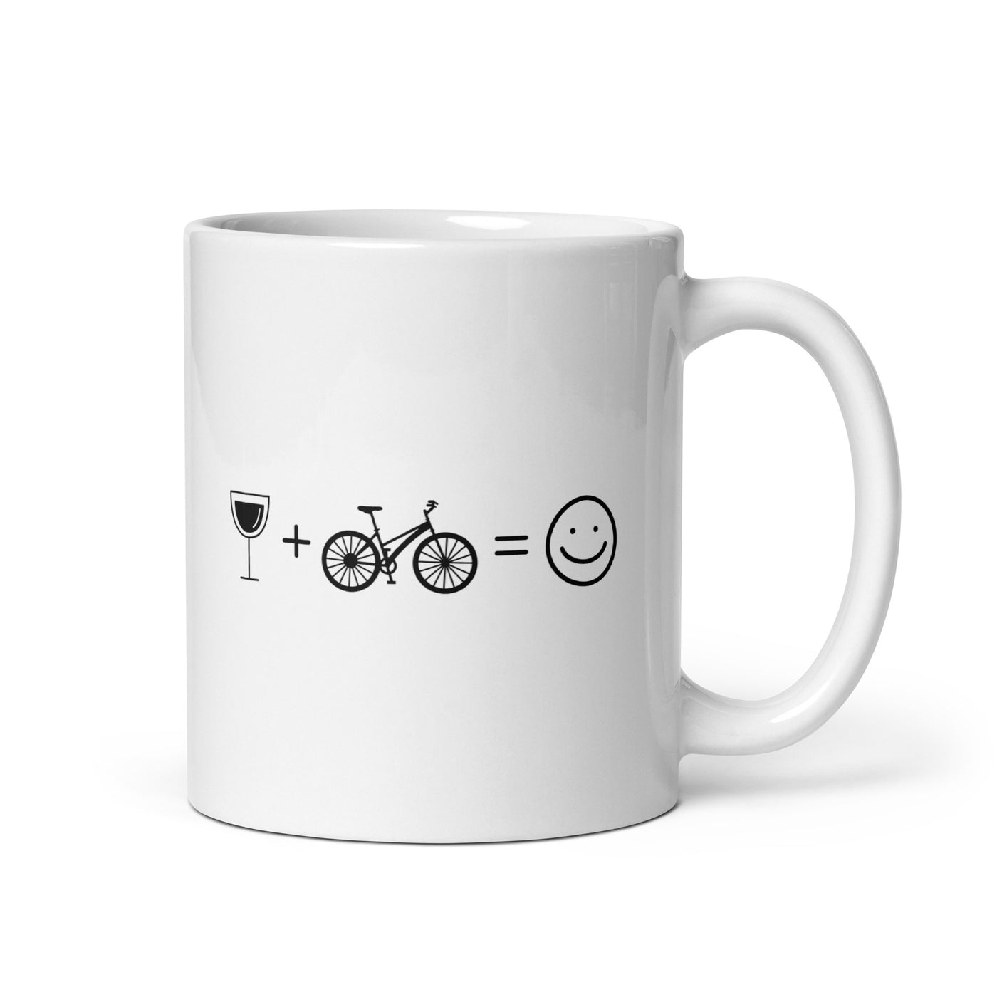 Wine Smile Face And Cycling - Tasse fahrrad