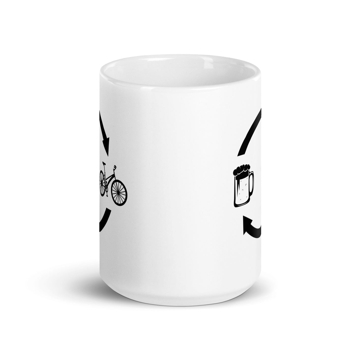Beer Loading Arrows And Cycling - Tasse fahrrad