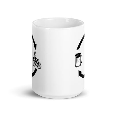 Beer Loading Arrows And Cycling 2 - Tasse fahrrad