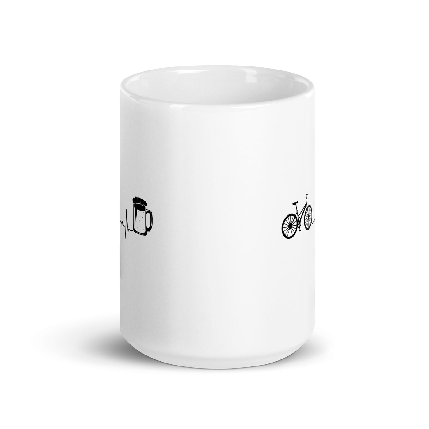 Heartbeat Beer And Bicycle - Tasse fahrrad