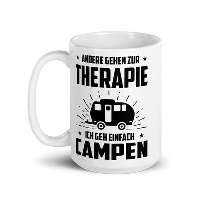 Andere Gehen Zur Therapie Ich Gen Einfach Campen - Tasse camping