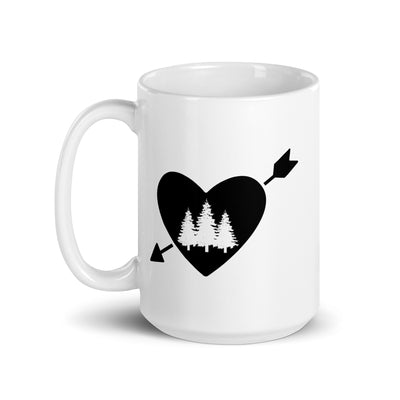 Arrow Heart And Trees - Tasse camping