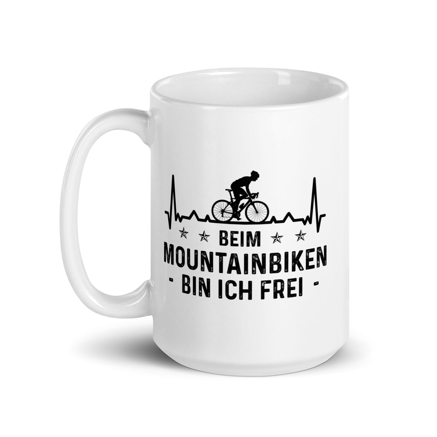Beim Mountainbiken Bin Ich Frei 3 - Tasse fahrrad