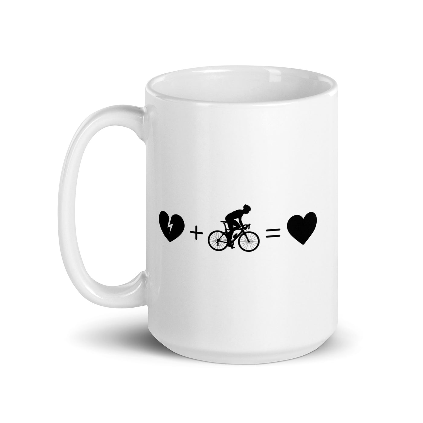 Broken Heart Heart And Cycling 1 - Tasse fahrrad