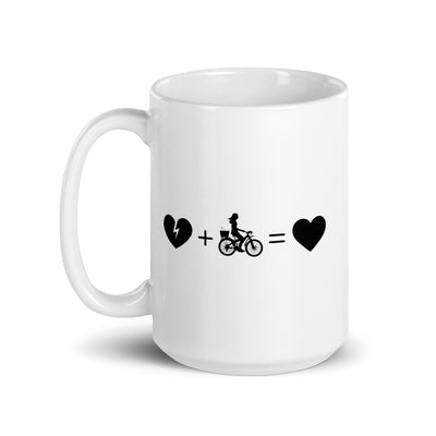Broken Heart Heart And Cycling 2 - Tasse fahrrad