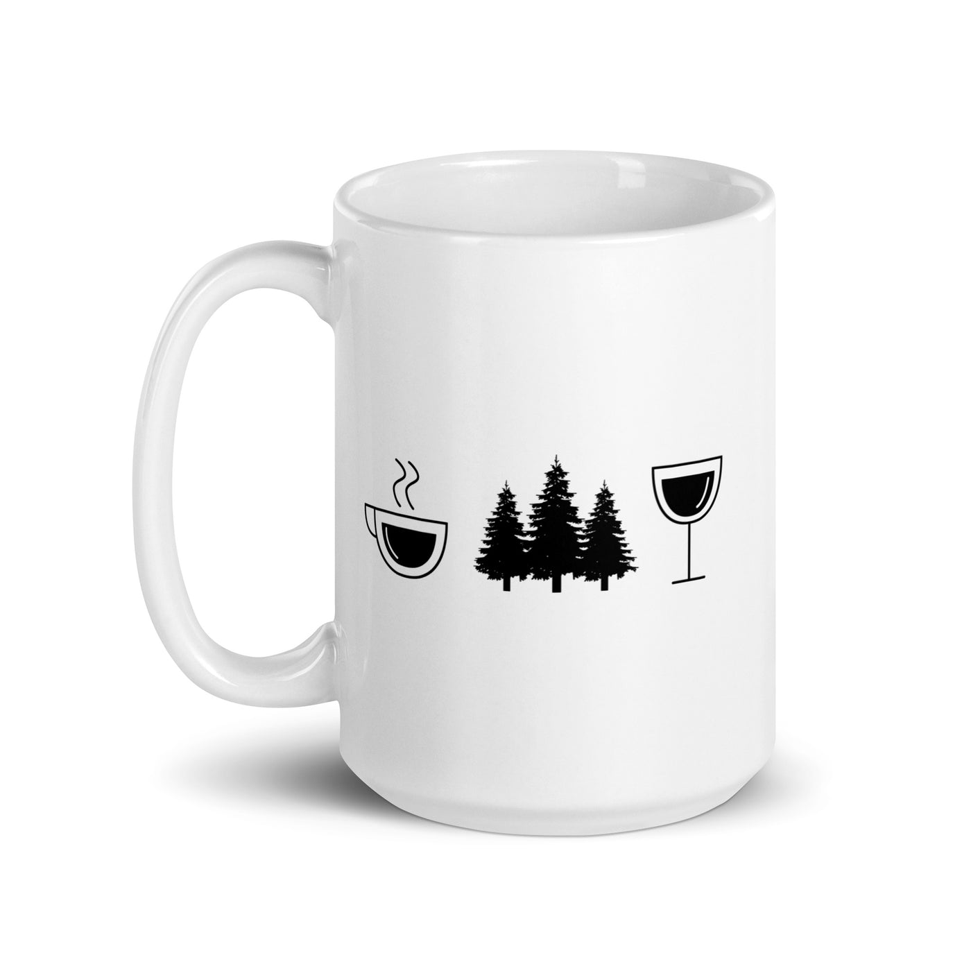 Coffee Wine And Trees - Tasse camping