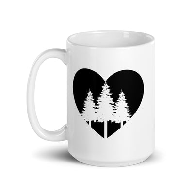 Heart 1 And Trees - Tasse camping