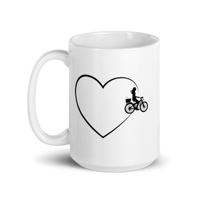 Heart 2 And Cycling - Tasse fahrrad