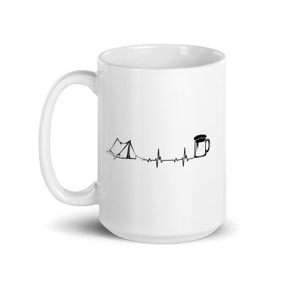 Heartbeat Beer And Camping - Tasse camping