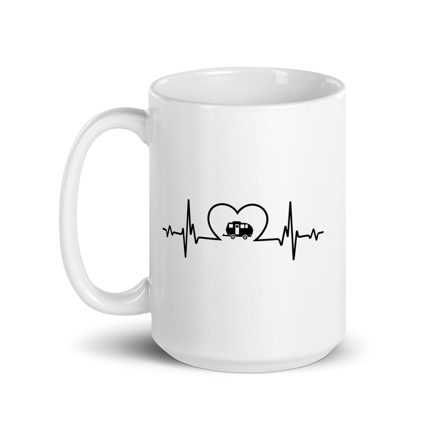 Heartbeat Heart And Camping 1 - Tasse camping