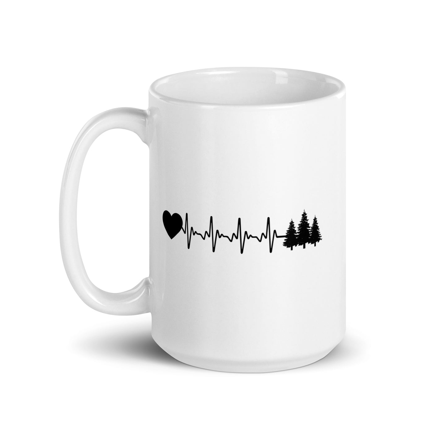 Heartbeat Heart And Trees - Tasse camping