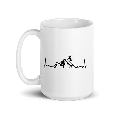 Heartbeat Mountain And Skiing - Tasse ski
