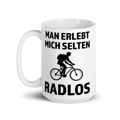 Man Erlebt Mich Selten Radlos - Tasse fahrrad mountainbike