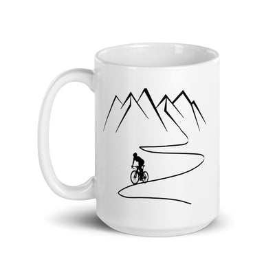 Mountain - Curve Line - Cycling - Tasse fahrrad