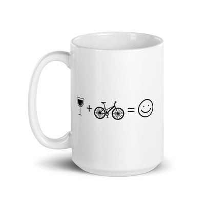 Wine Smile Face And Cycling - Tasse fahrrad